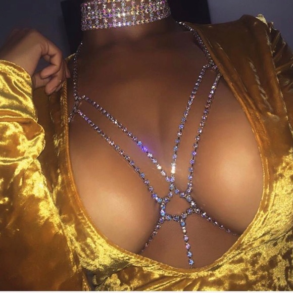 Jewelry - Diamond Like Bralette Chain